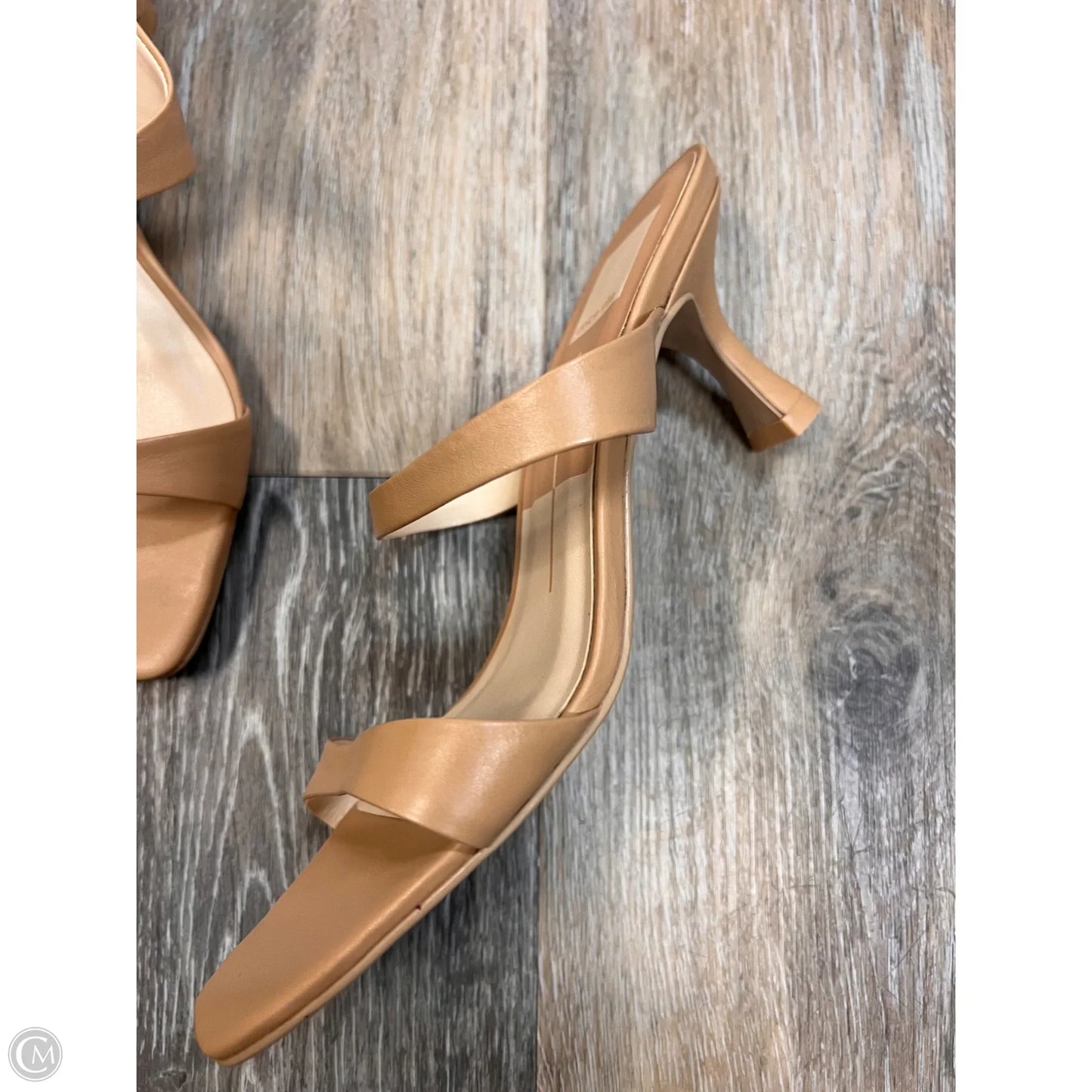 Sandals Heels Block By Dolce Vita In Tan, Size: 6