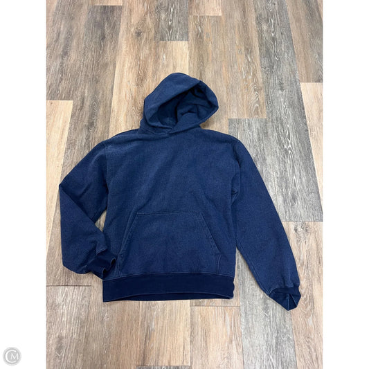 Sweatshirt Hoodie By Madewell In Blue, Size: Xs