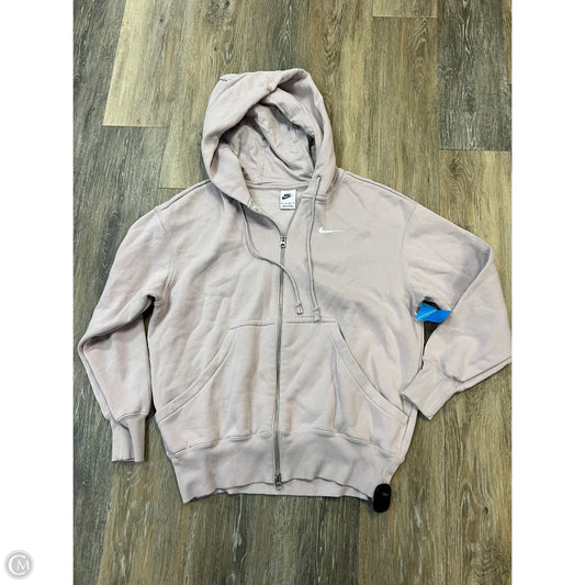 Athletic Sweatshirt Hoodie By Nike Apparel In Mauve, Size: Xs