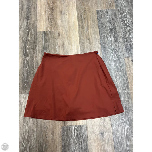 Skort By Girlfriend Collective In Orange, Size: Xl