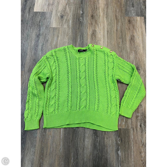 Sweater By Lauren By Ralph Lauren In Green, Size: Xl