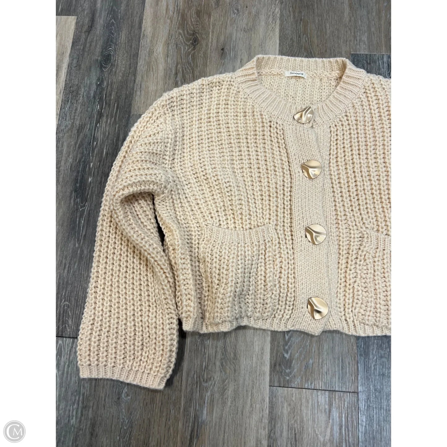 Sweater Cardigan By Sunday Up In Cream, Size: L