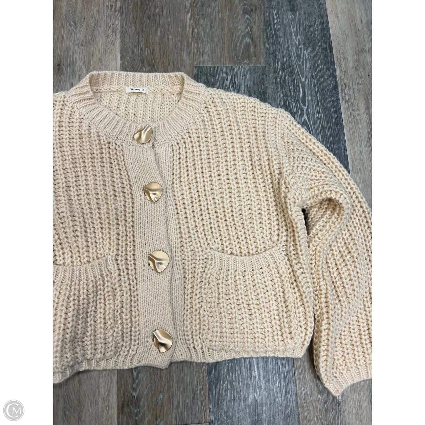 Sweater Cardigan By Sunday Up In Cream, Size: L