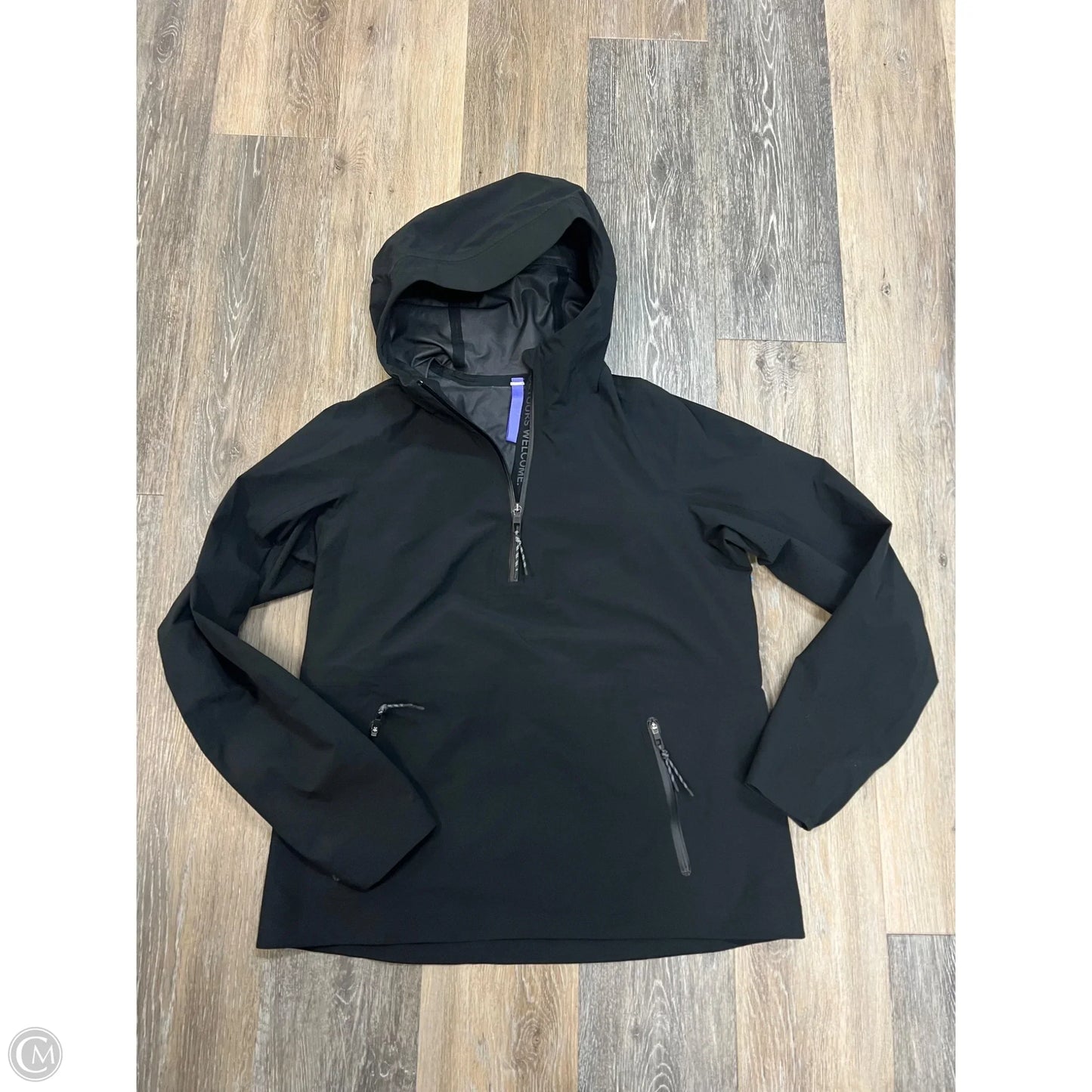 Athletic Jacket By Lululemon In Black, Size: 2