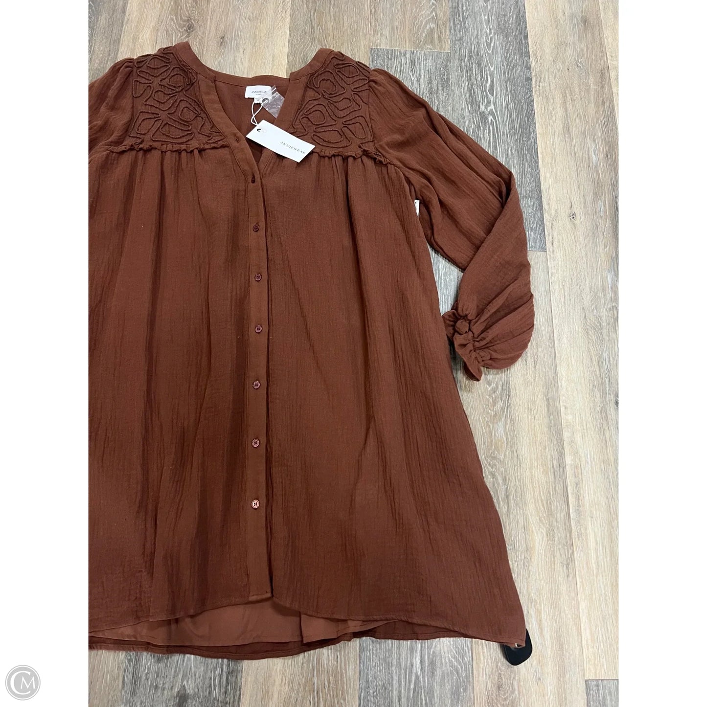 Dress Casual Short By Anniewear In Brown, Size: Xl