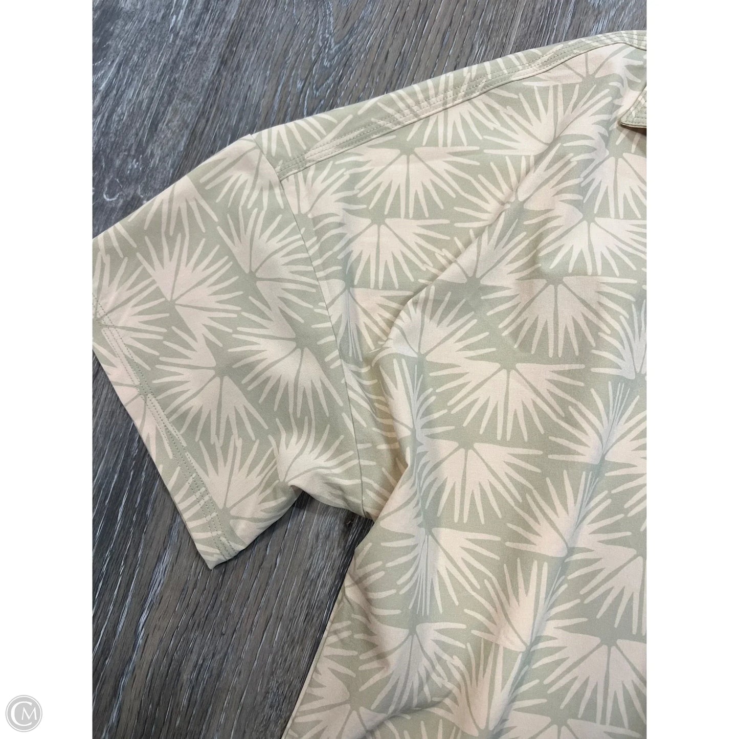 Blouse Short Sleeve By Prana In Yellow, Size: S