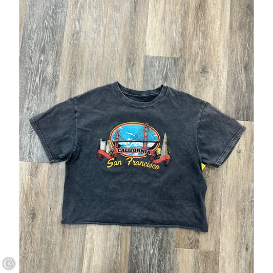 Top Short Sleeve By John Galt In Grey, Size: Osfm