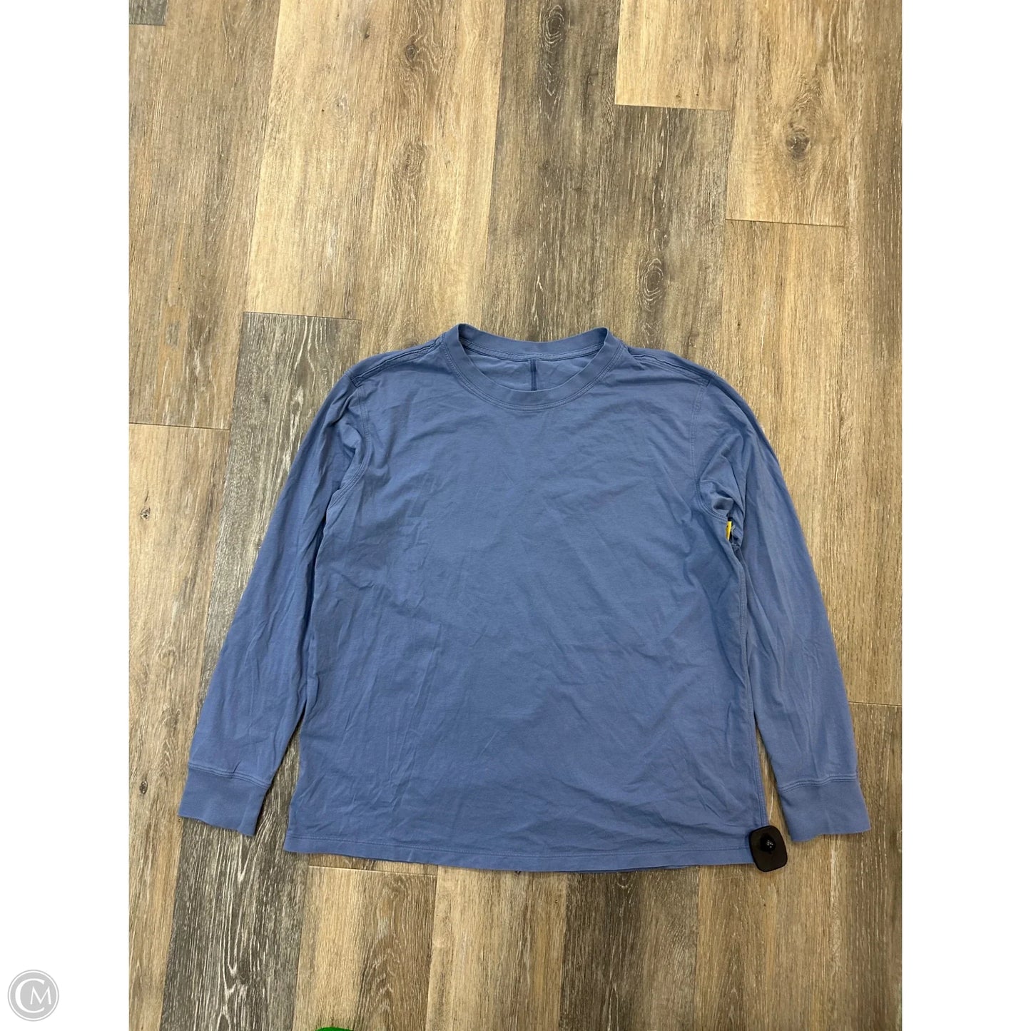 Athletic Top Long Sleeve Crewneck By Lululemon In Blue, Size: M