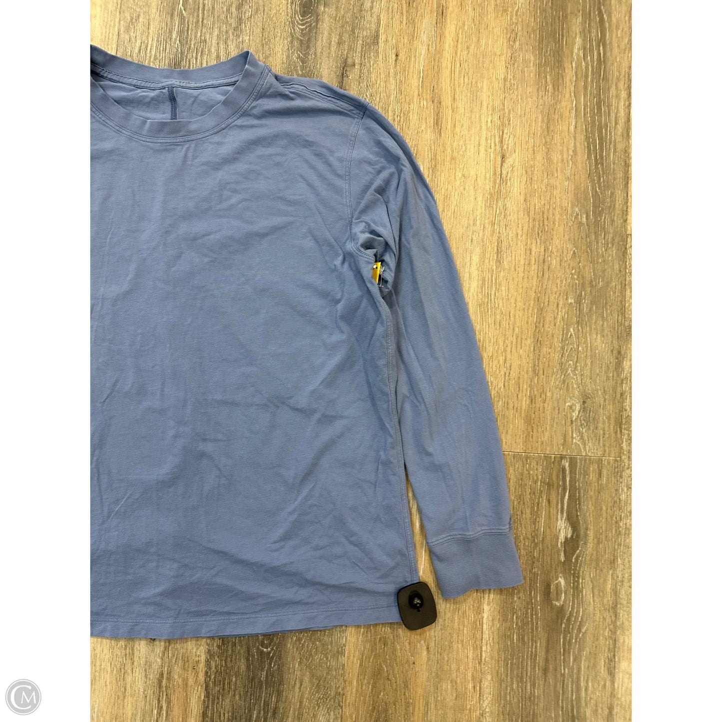 Athletic Top Long Sleeve Crewneck By Lululemon In Blue, Size: M