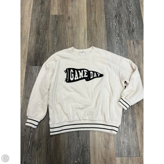 Sweatshirt Crewneck By Z Supply In Cream, Size: Xs