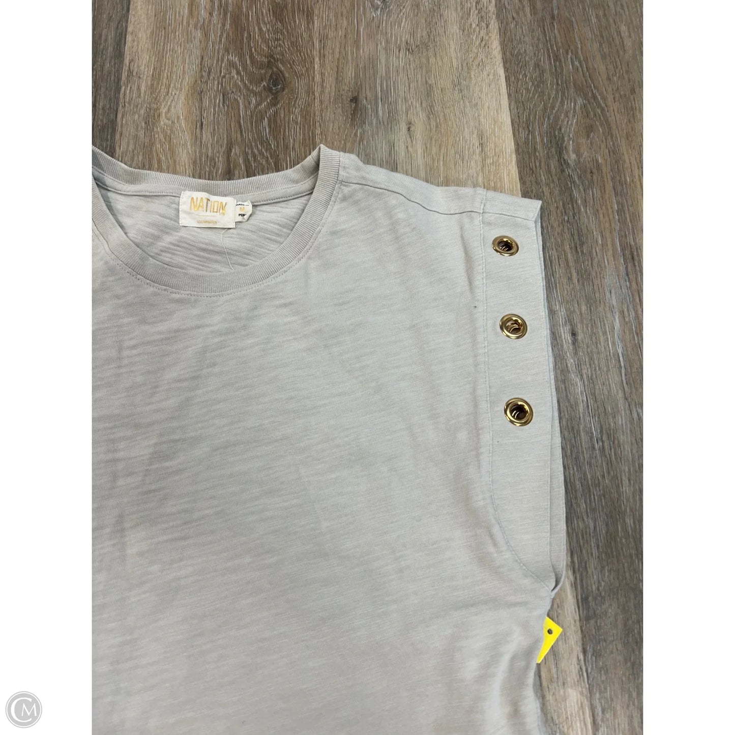 -Top Short Sleeve By Nation In Taupe, Size: M