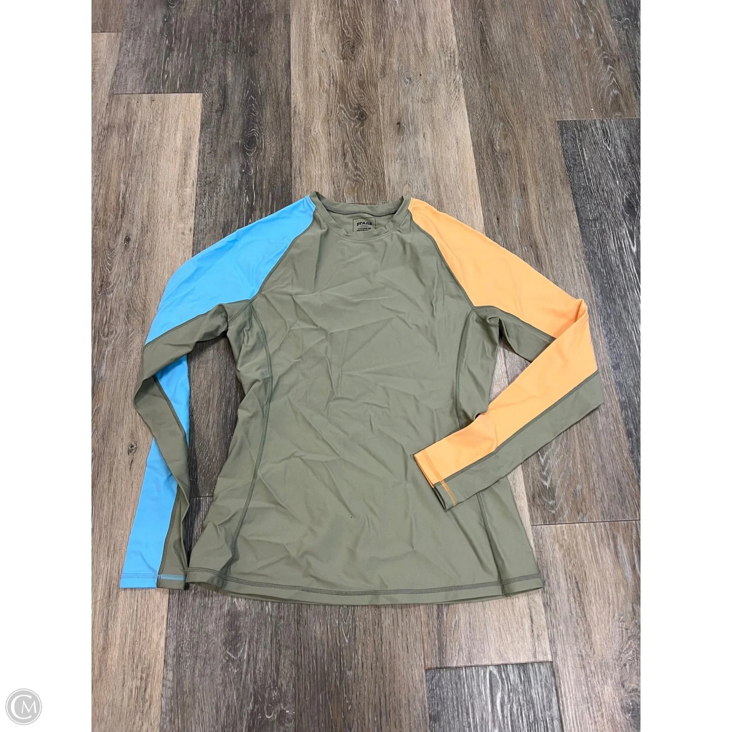 Swimsuit Top By Prana In Blue & Green, Size: S