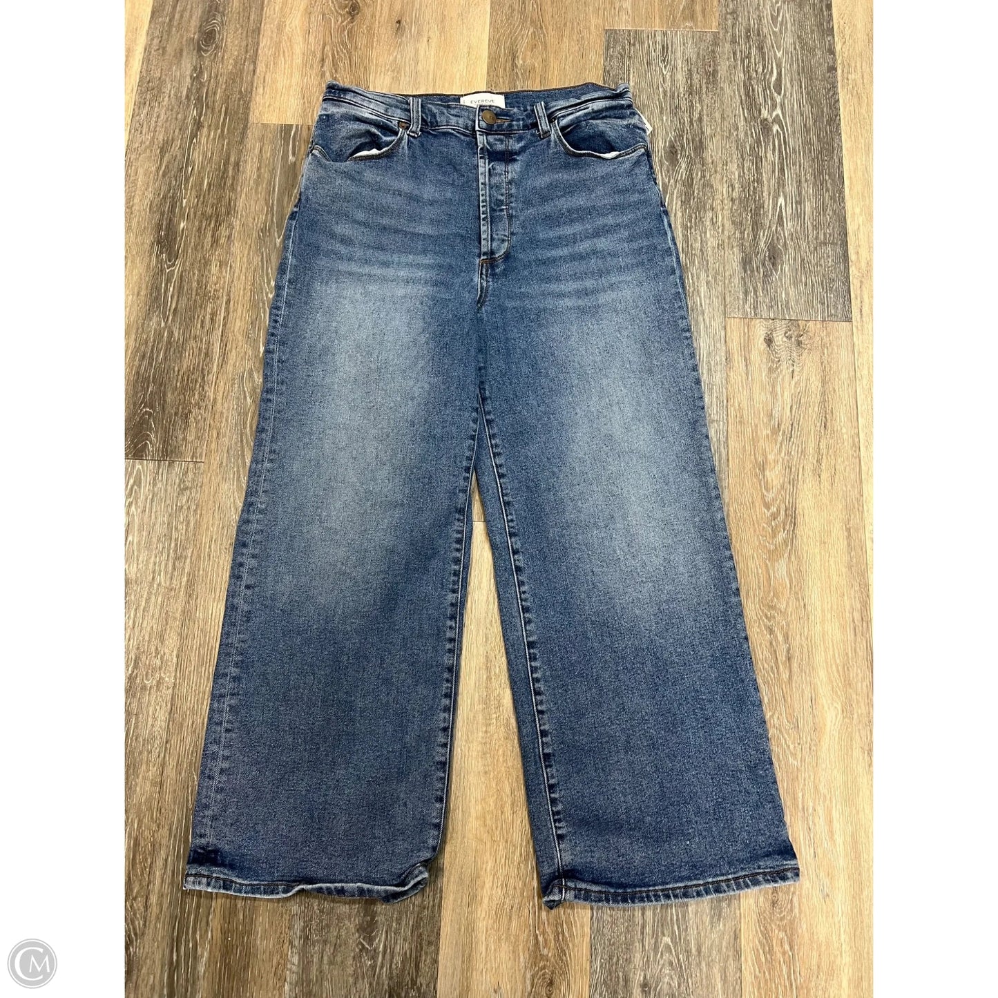 Jeans Wide Leg By Evereve In Blue Denim, Size: 10/30