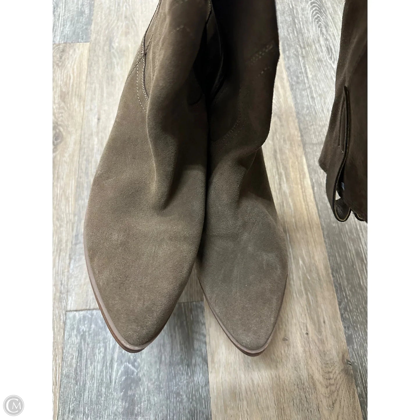 Boots Knee Heels By Blondo In Tan, Size: 11