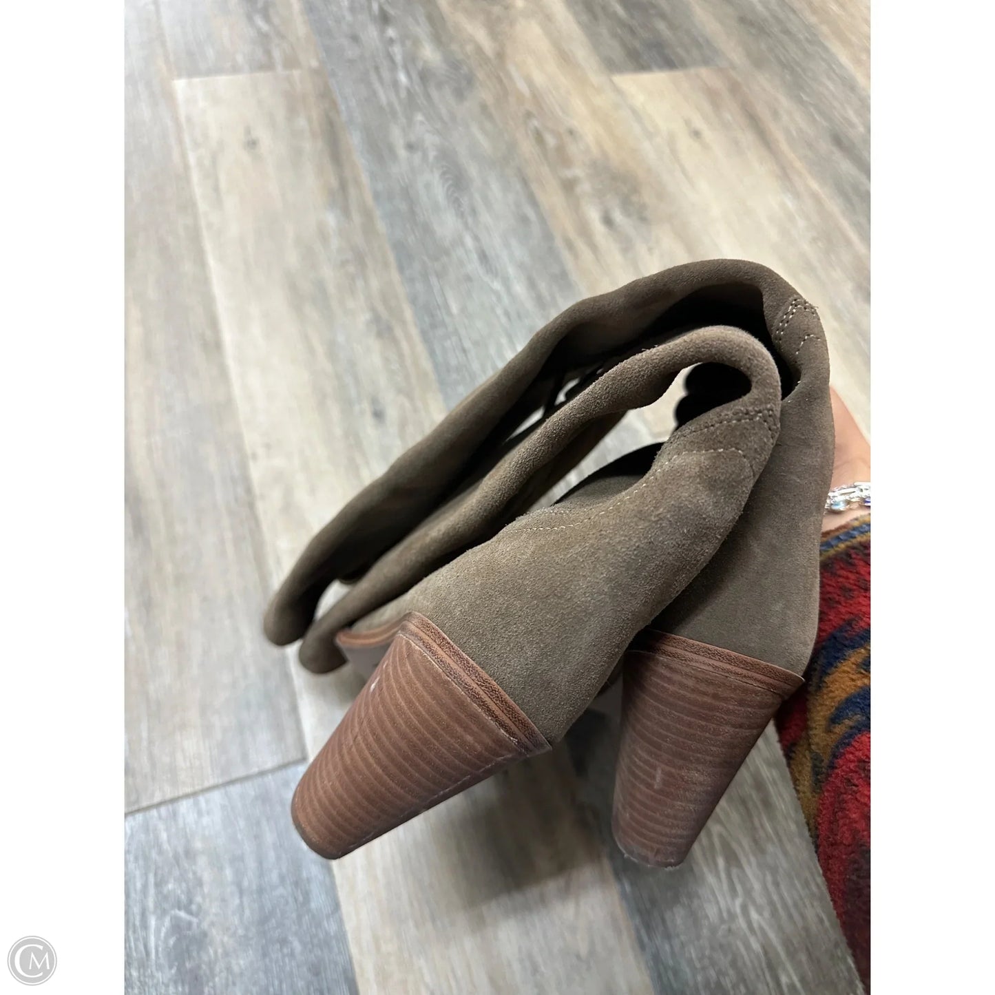 Boots Knee Heels By Blondo In Tan, Size: 11