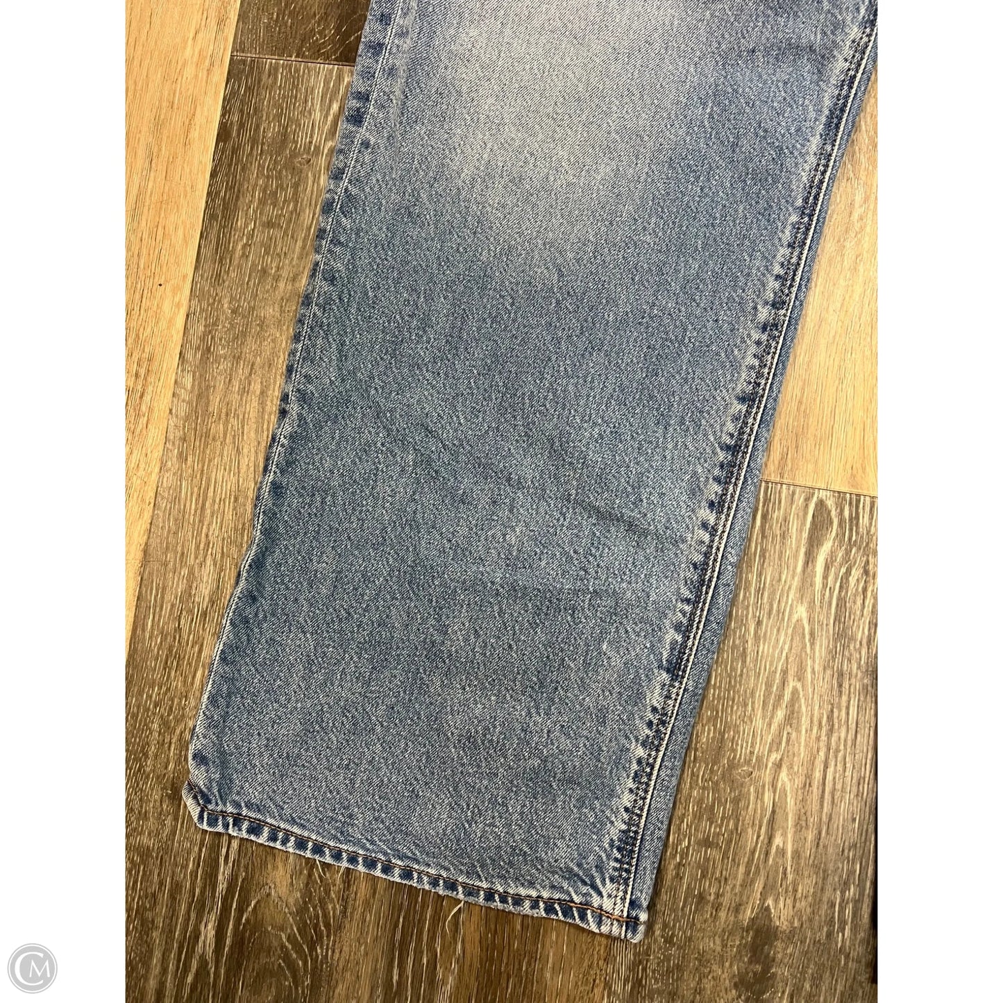 Jeans Wide Leg By American Eagle In Blue Denim, Size: 14l