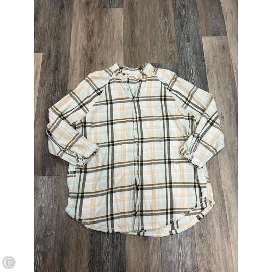 Jacket Shirt By We The Free In Plaid Pattern, Size: L