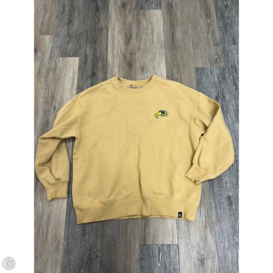 Athletic Sweatshirt By GAMEDAY Social In Yellow, Size: S