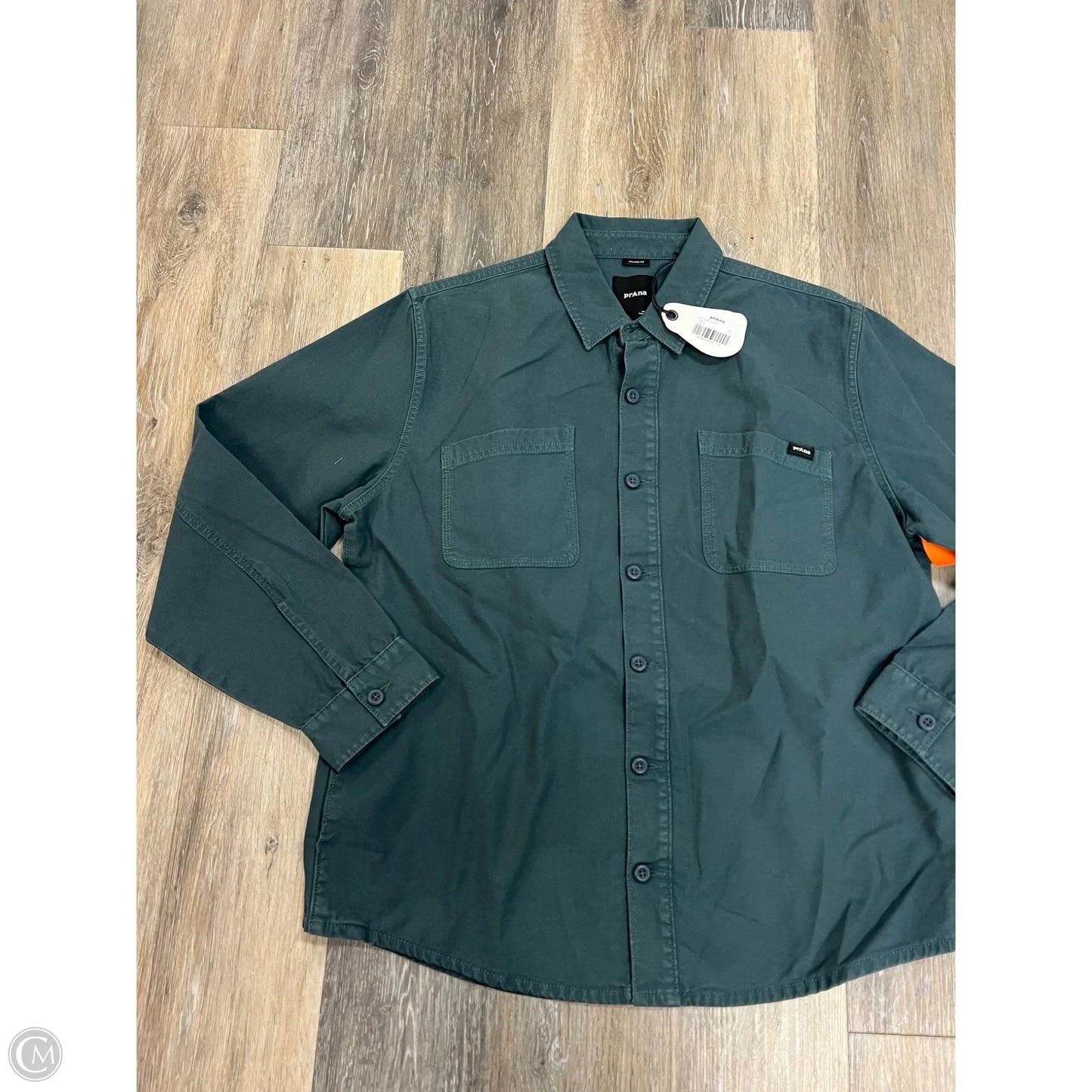 Jacket Shirt By Prana In Blue, Size: M