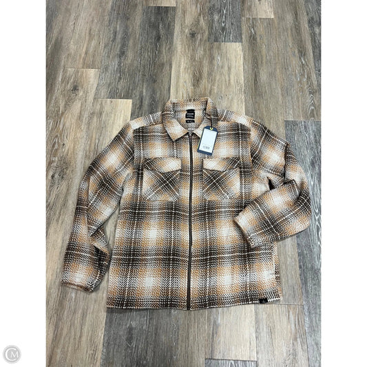 Jacket Shirt By Prana In Plaid Pattern, Size: M