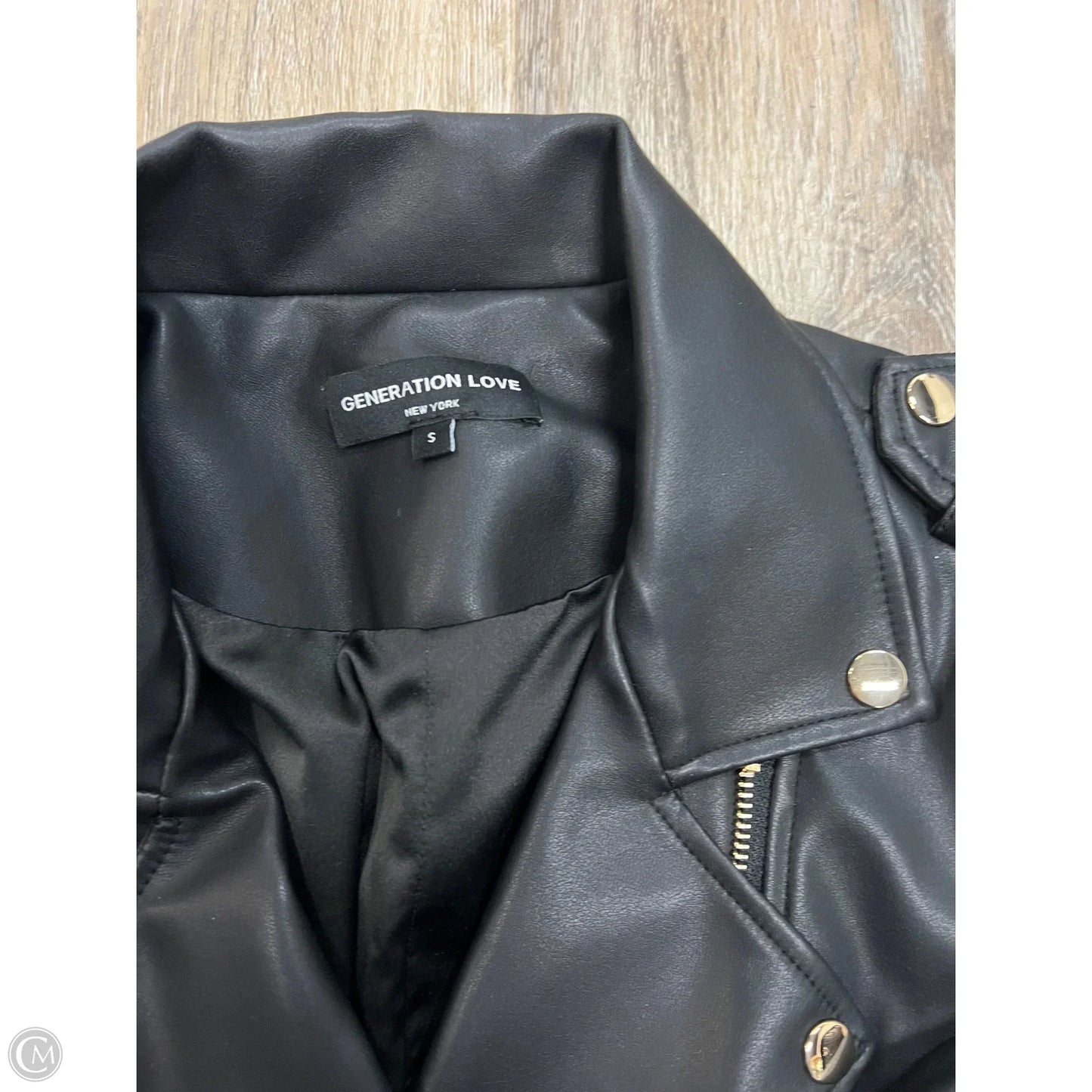 Jacket Moto By Generation Love In Black, Size: S