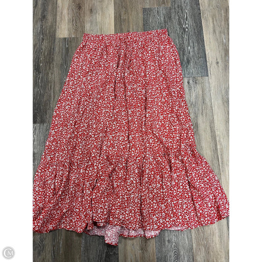 Skirt Maxi By Torrid In Red, Size: 1x