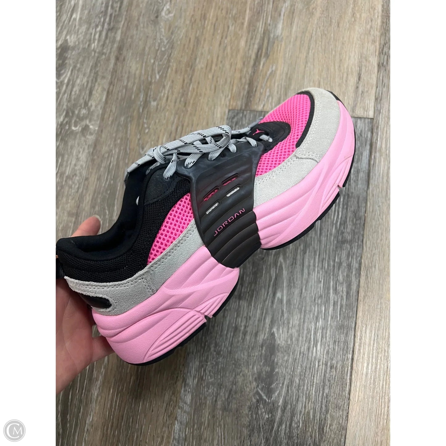 Shoes Sneakers By Nike In Black & Pink, Size: 8 (youth 6.5)