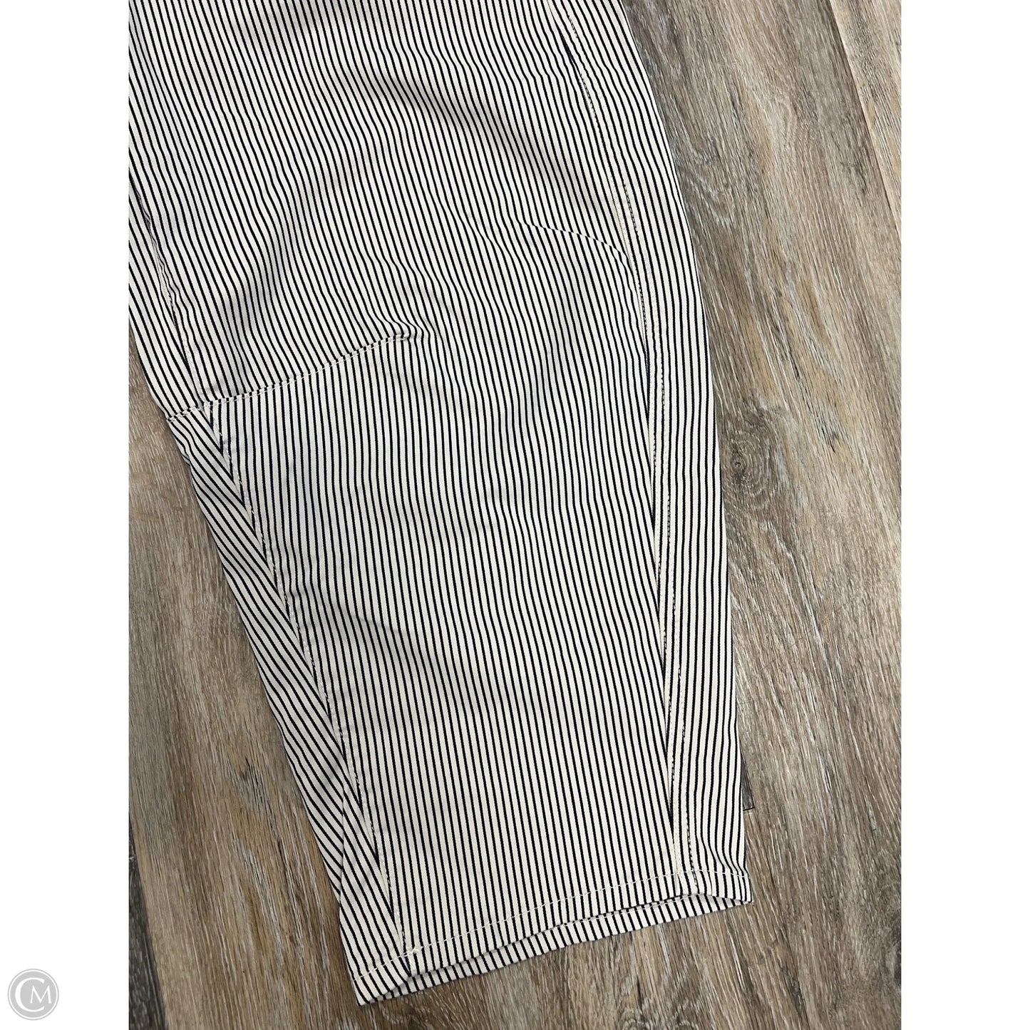 Jeans Wide Leg By Gap In Striped Pattern, Size: 6p