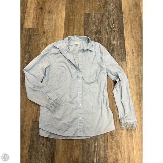 Blouse Long Sleeve By J. Crew In Blue, Size: S