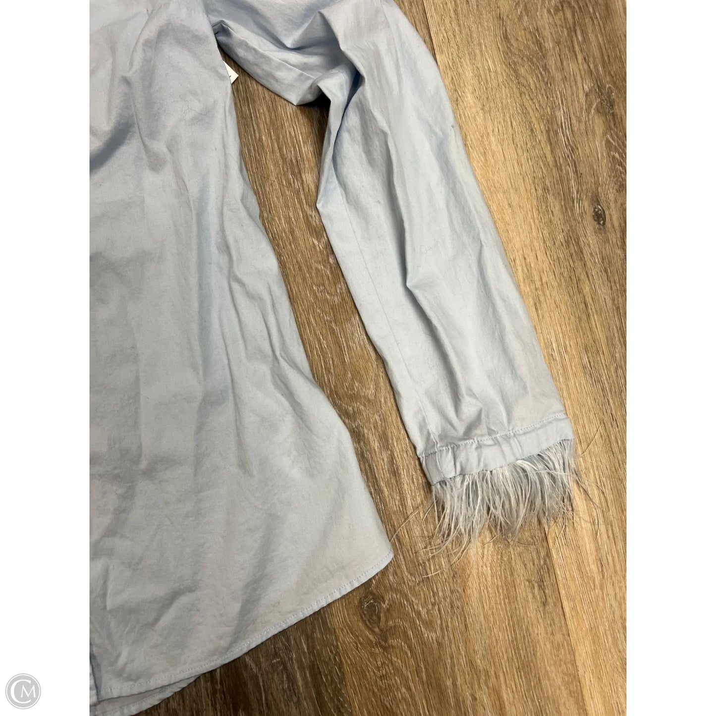 Blouse Long Sleeve By J. Crew In Blue, Size: S