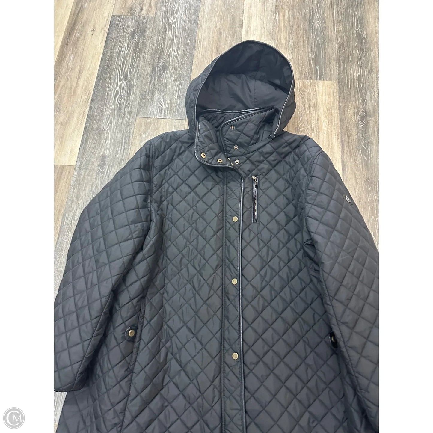 Coat Puffer & Quilted By Lauren By Ralph Lauren In Black, Size: 3x