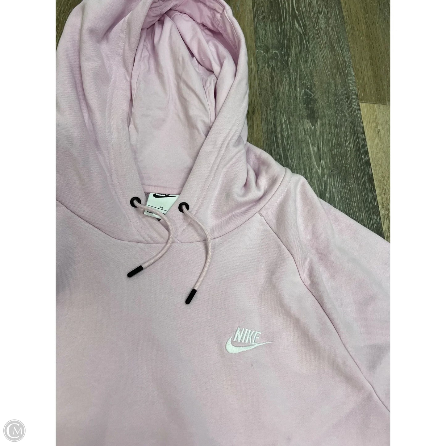 Athletic Sweatshirt Hoodie By Nike Apparel In Pink, Size: 2x