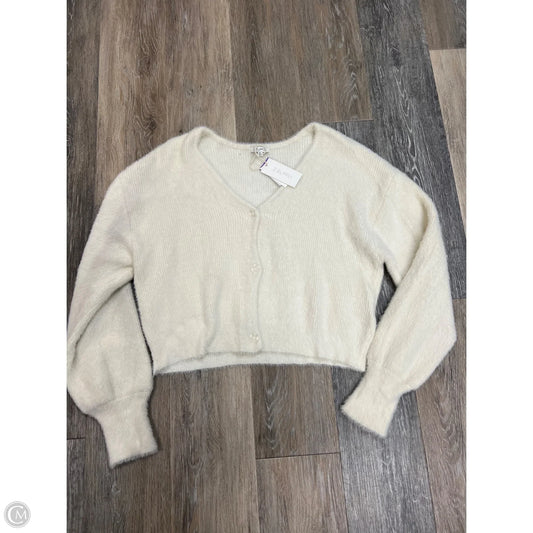 Sweater Cardigan By Z Supply In Cream, Size: L