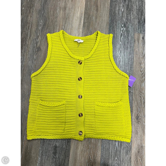 Vest Sweater By Entro In Green, Size: L