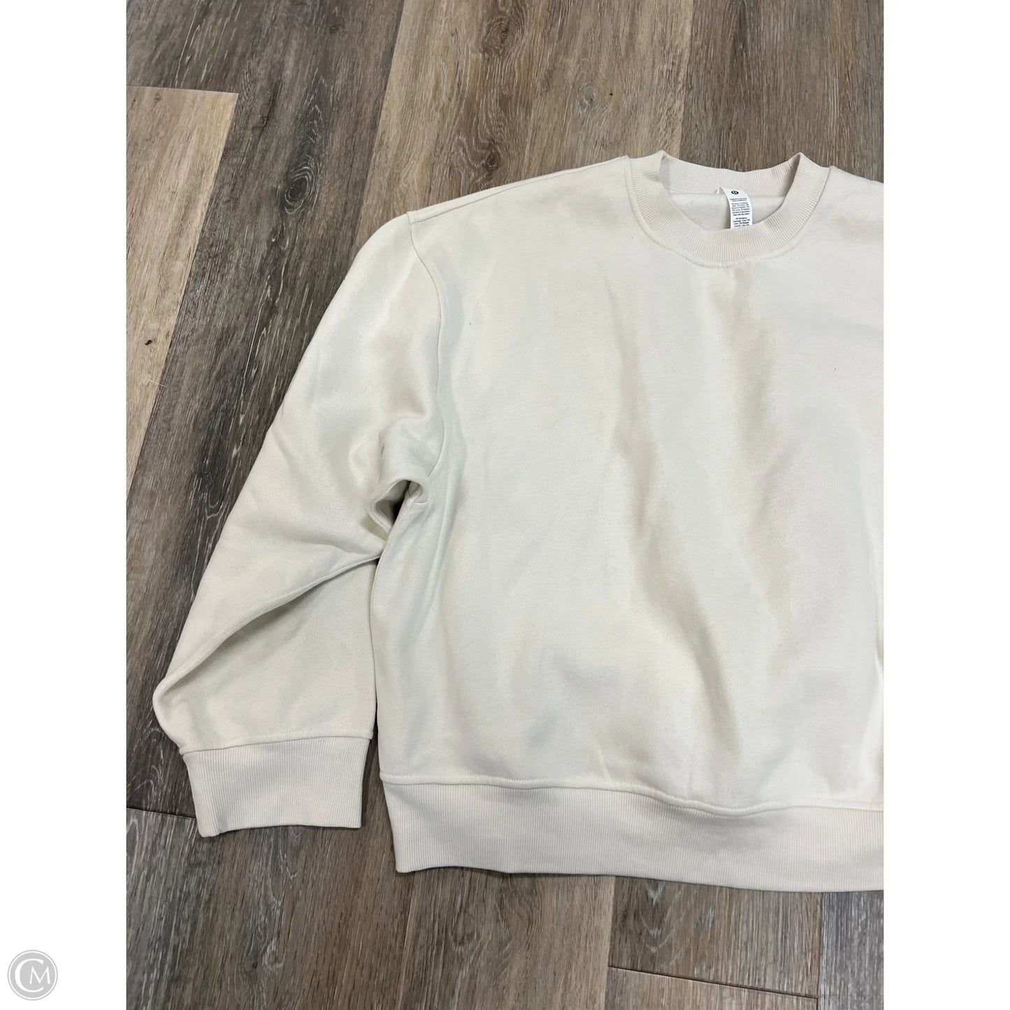 Athletic Sweatshirt Crewneck By Lululemon In White, Size: L