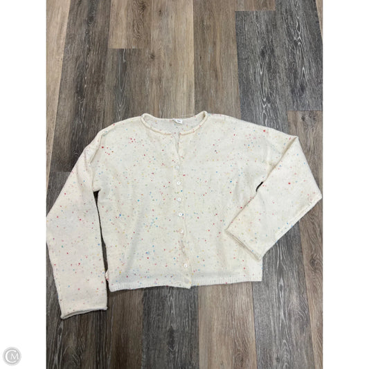 Sweater Cardigan By Mimosa In Cream, Size: M
