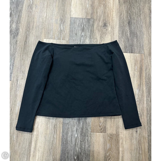 Top Long Sleeve By Abercrombie And Fitch In Black, Size: Xl