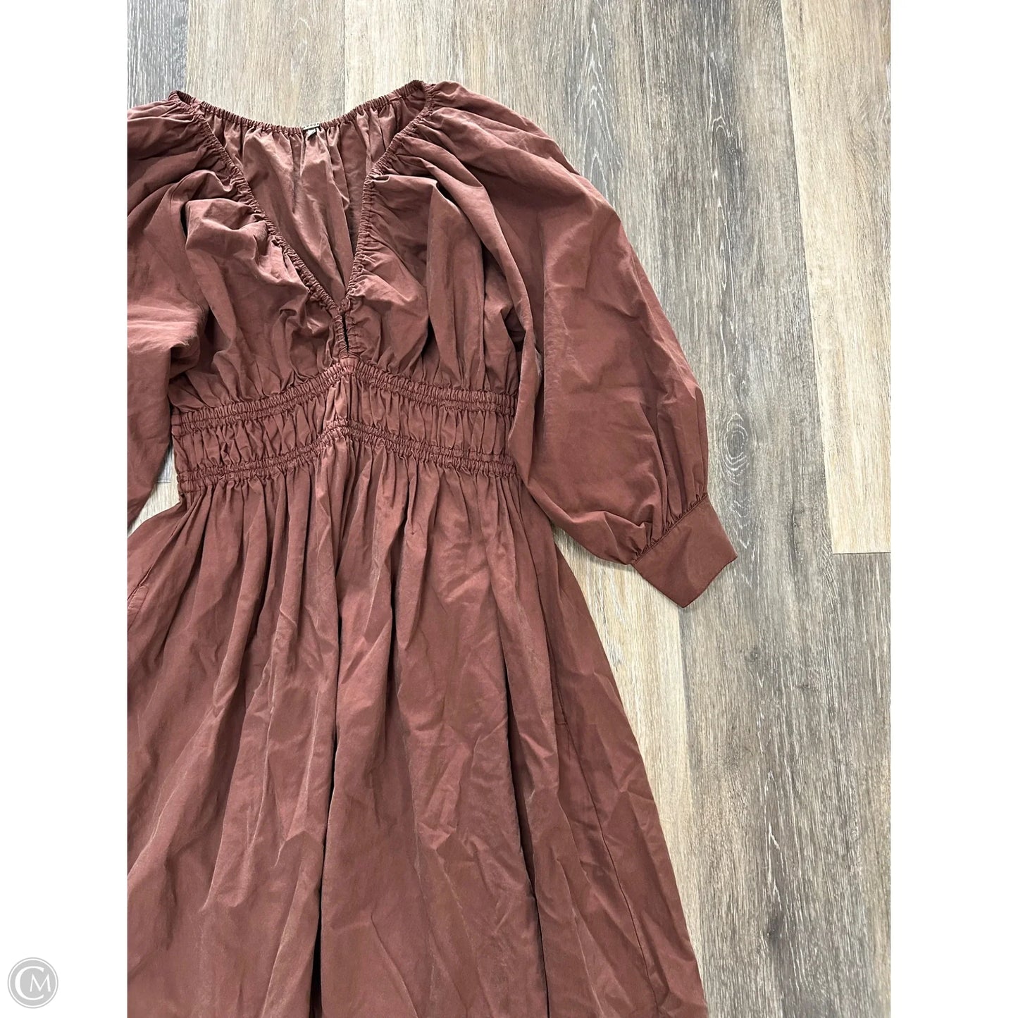 Dress Casual Maxi By Young Fabulous & Broke In Brown, Size: S