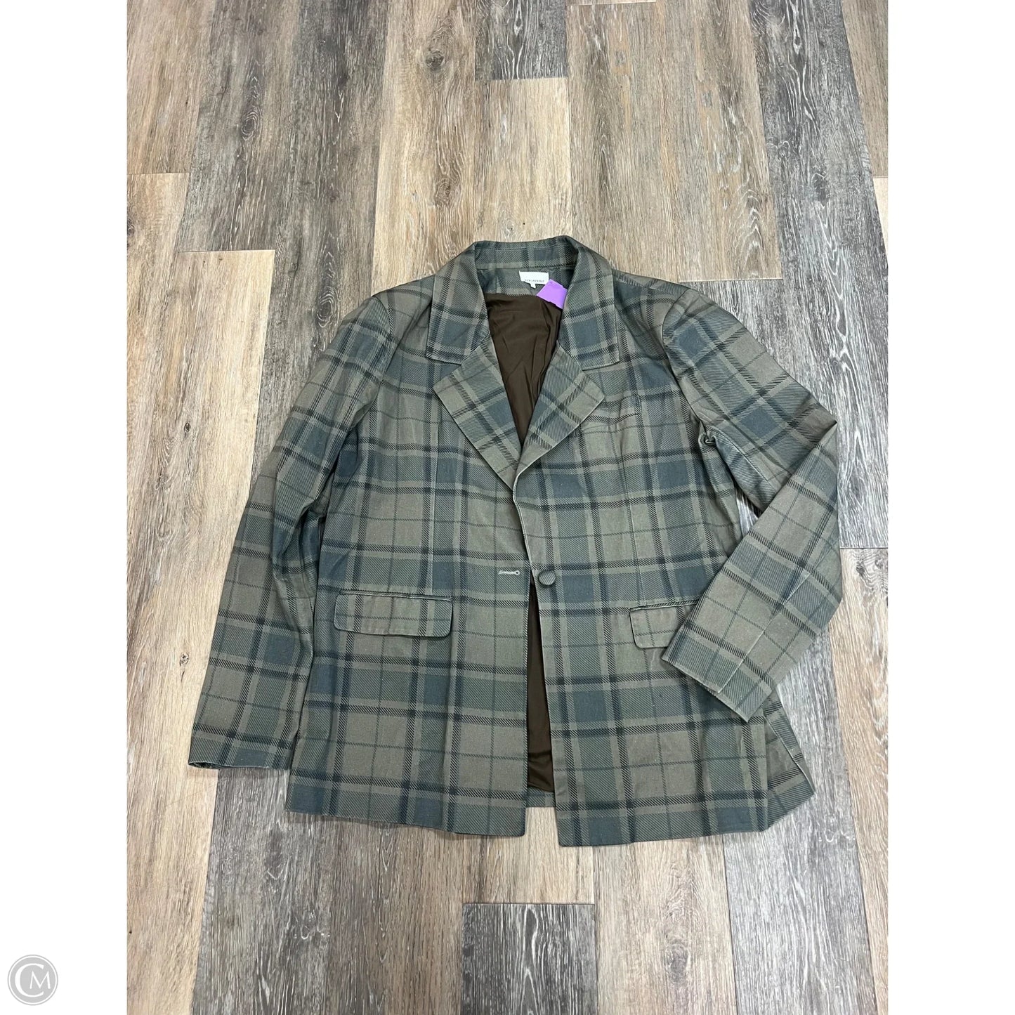 Blazer By We Wore What In Plaid Pattern, Size: L