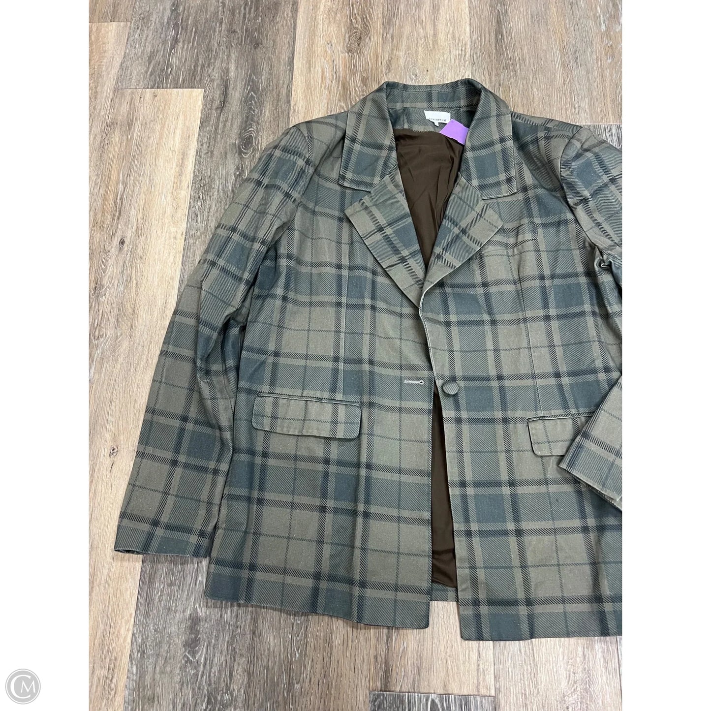 Blazer By We Wore What In Plaid Pattern, Size: L