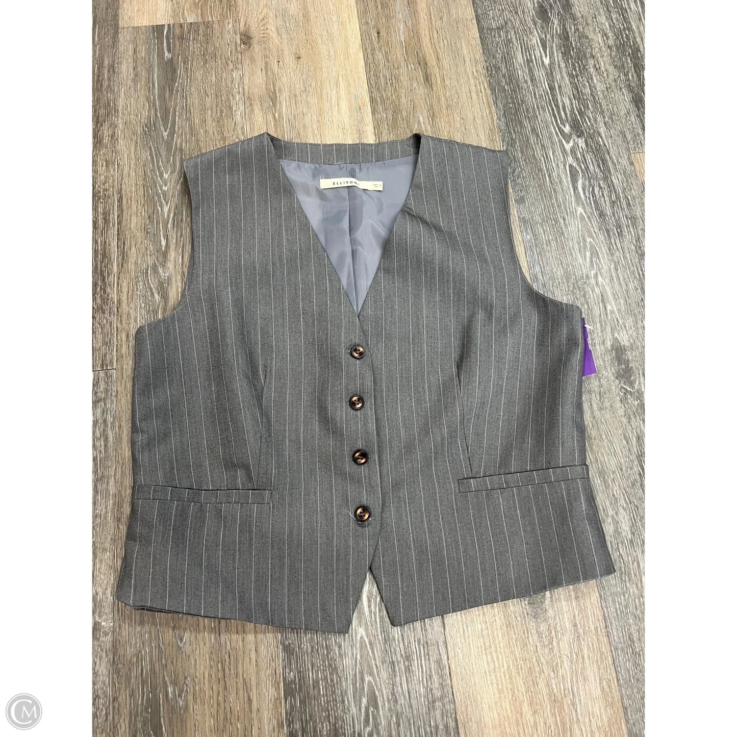 Vest Other By Ellison In Grey, Size: S