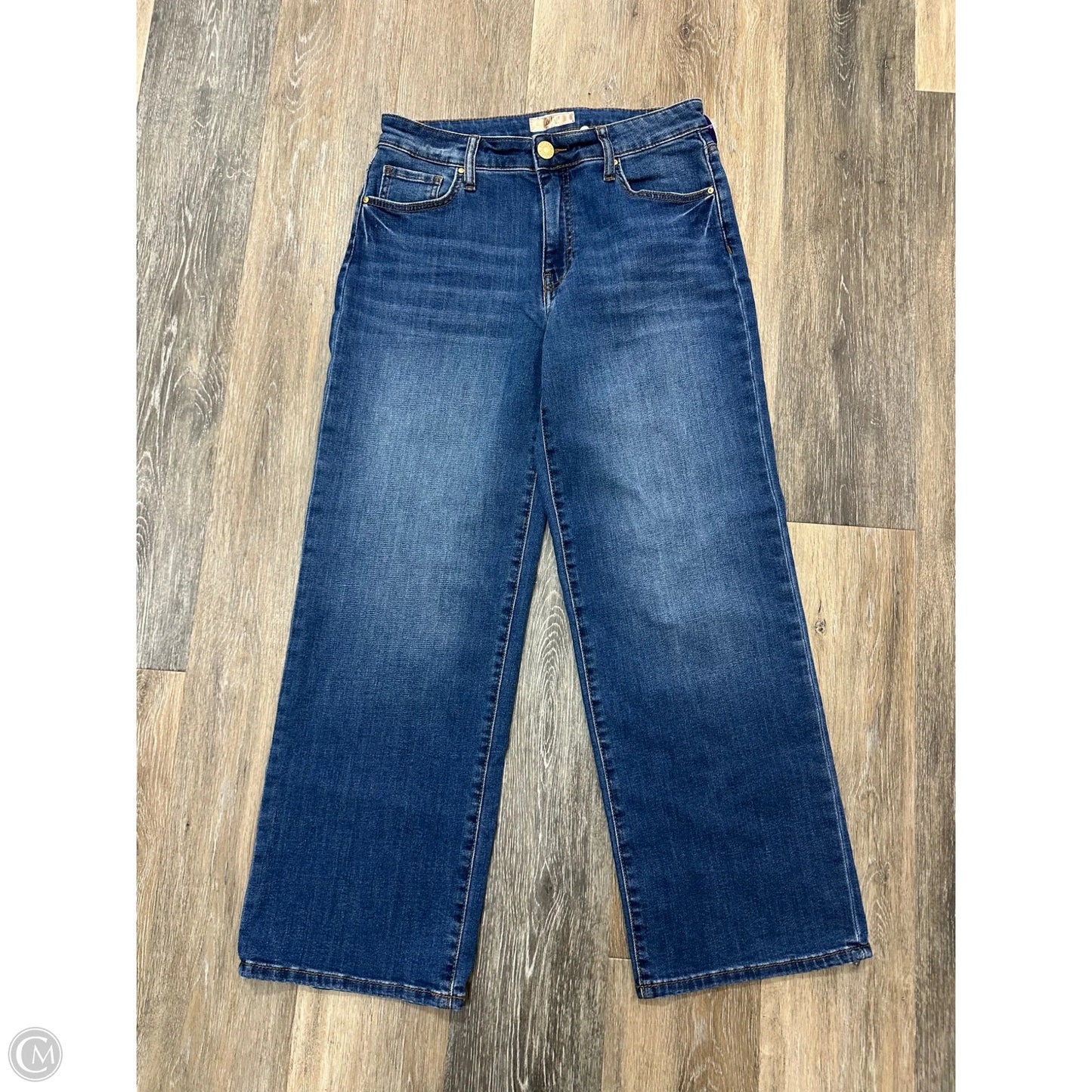 Jeans Wide Leg By Kut In Blue Denim, Size: 4
