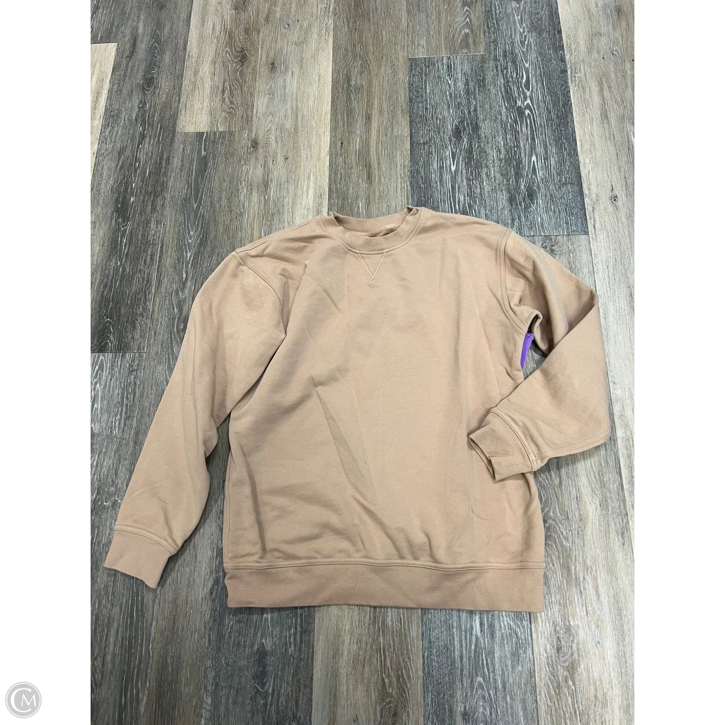 Athletic Sweatshirt Crewneck By Lululemon In Tan, Size: M