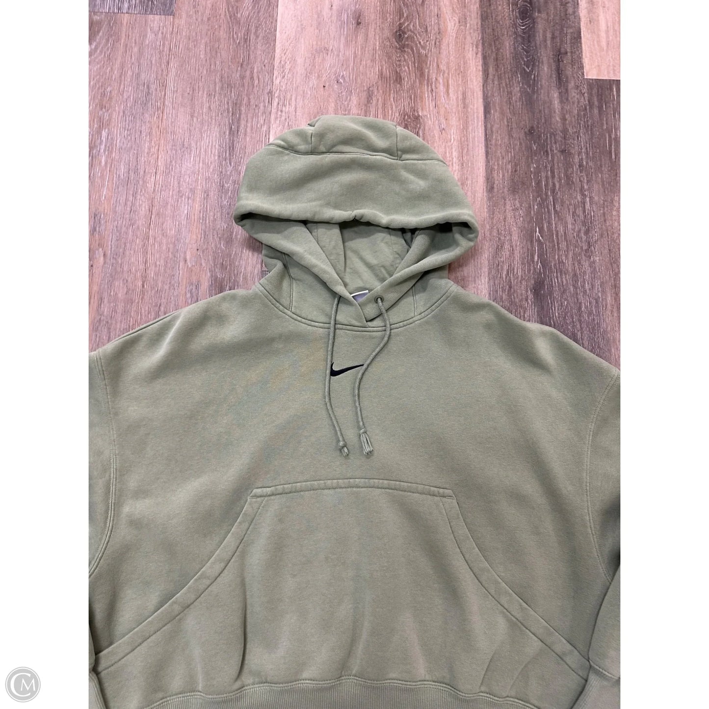 Athletic Sweatshirt Hoodie By Nike Apparel In Green, Size: Xs