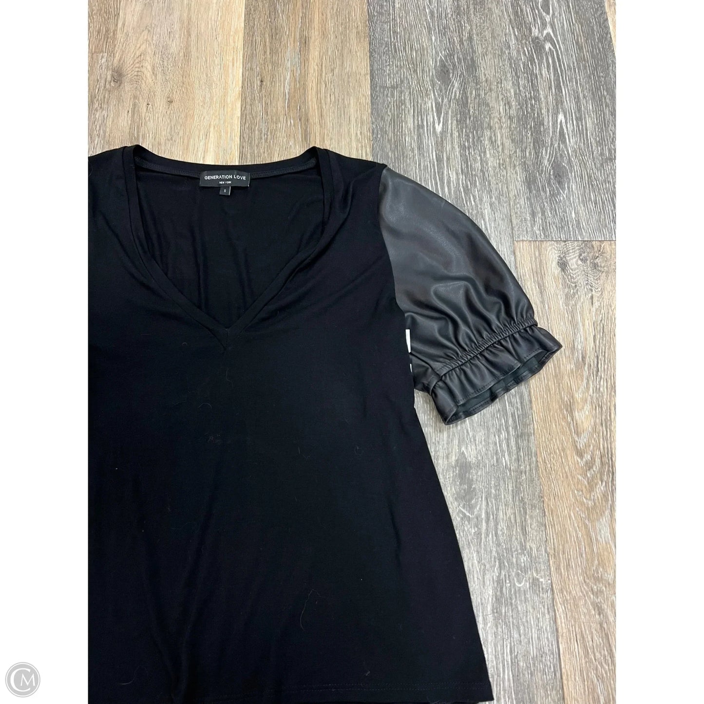 Top Short Sleeve By Generation Love In Black, Size: S