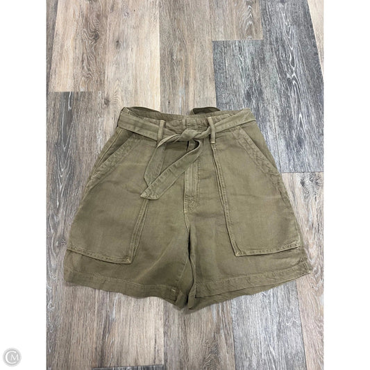 Shorts By Mother In Green Denim, Size: 1/25
