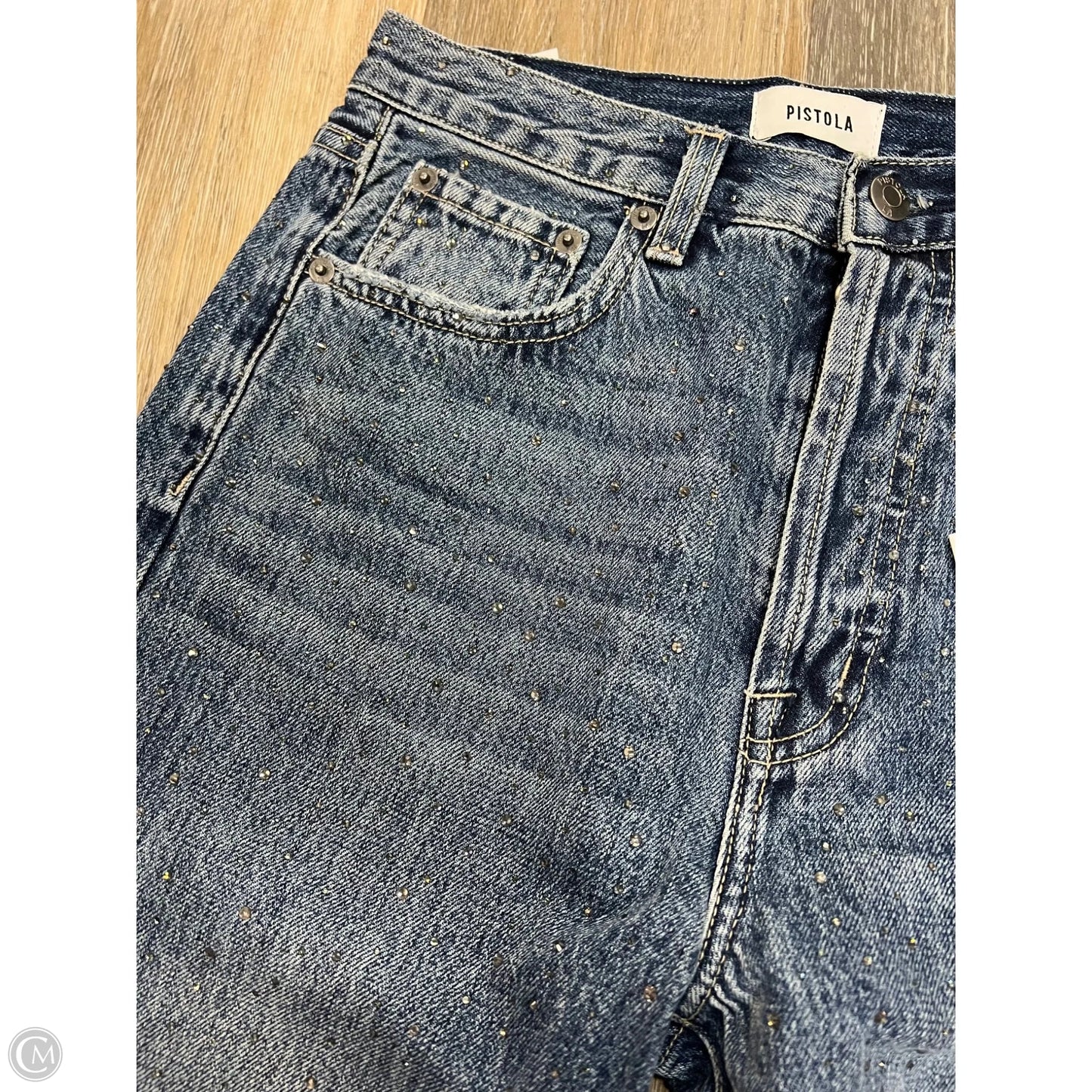 Jeans Straight By Pistola In Blue Denim, Size: 2