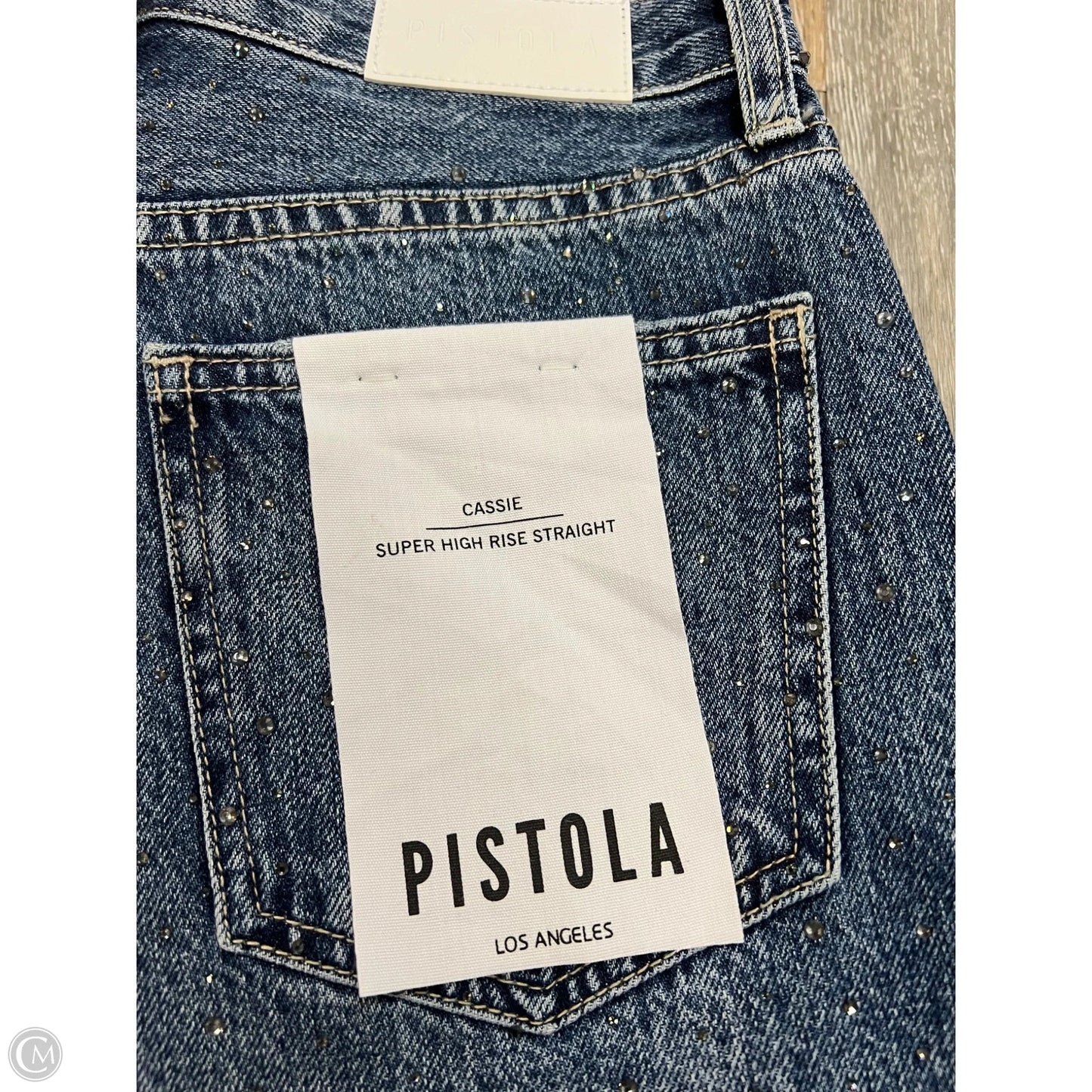 Jeans Straight By Pistola In Blue Denim, Size: 2