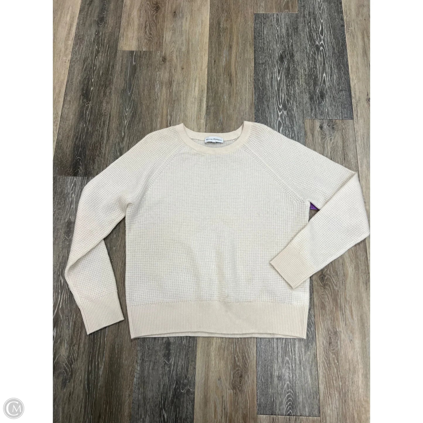 Sweater Cashmere By White And Warren In Cream, Size: M