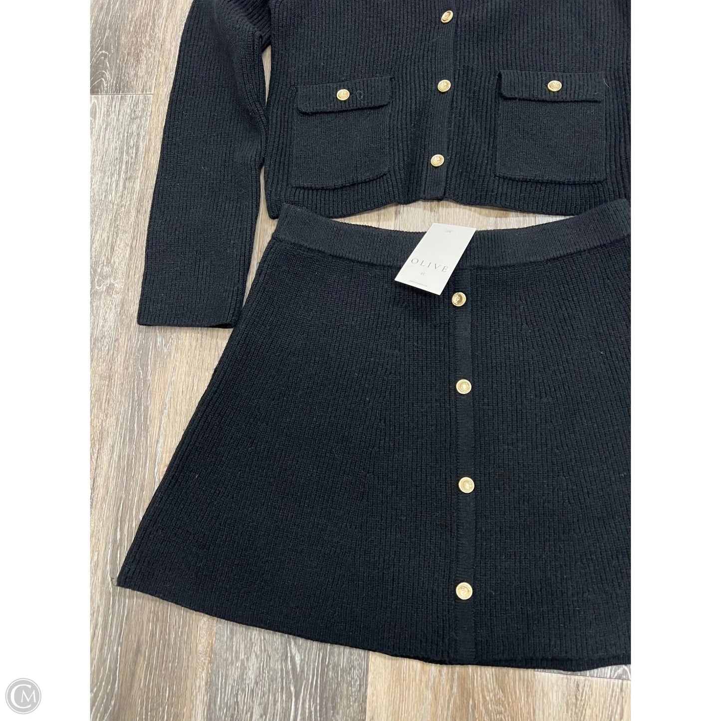Skirt Set 2pc By Stitches + Stripes In Black, Size: L